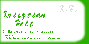 krisztian helt business card